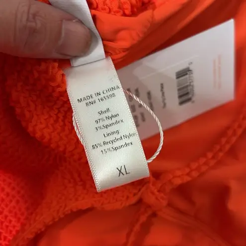 ANDIE The Fiji One Piece Seersucker Vermillion size XL NWT