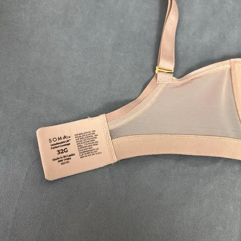 Soma Unbelievable Lift Unlined Perfect Coverage Bra 32G Multiway Hush Light Pink - Image 9