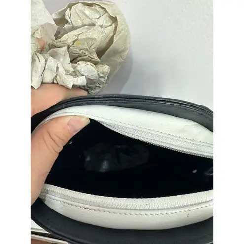 Vintage Harrods Black Anchor Chain Crossbody Bag Nautical Gold Charm 80s 90s