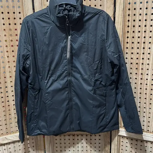 Mondetta Ladies' Mixed Media Water Wind Resistant Black Jacket Coats nwt