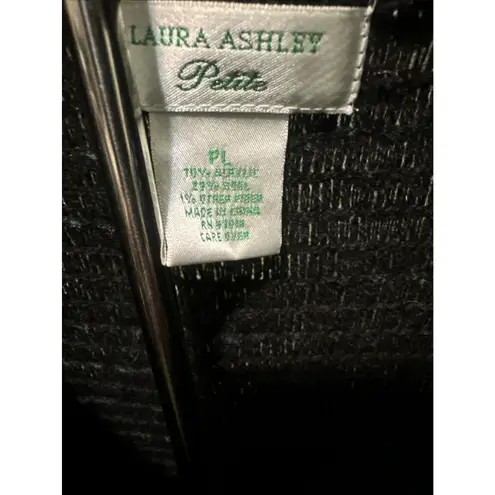 Laura Ashley Women's Blazer Jacket Size PL Wool Blend Button Up Rainbow Striped