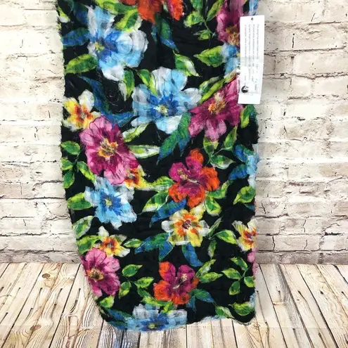 Aidan Mattox lace feathered floral cocktail dress