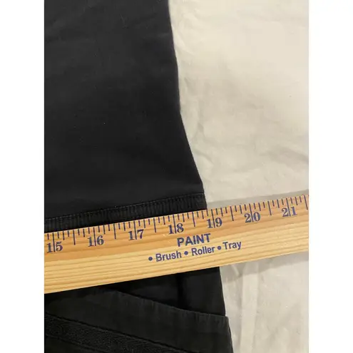 XCVI High Rise Elastic Waistband Pull On Crop Capri Pants Black Women's Size XL