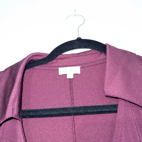 Jaclyn Smith Wine Purple Wrap Maxi Dress Size Large