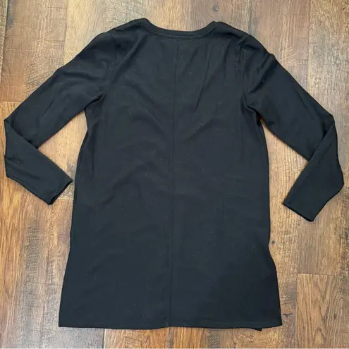 Joe Fresh black v-neck tunic, size M