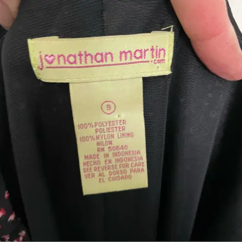 Vintage Y2K Maxi Dress Sweetheart Neckline Heart Flower Print Whimsical Black Size 8