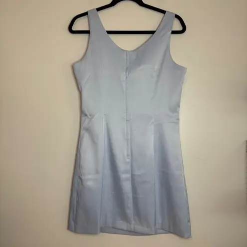 Byer Too California Size 9 Blue Dress Sleeveless Floral Sparkle Y2K Fairy Whimsy