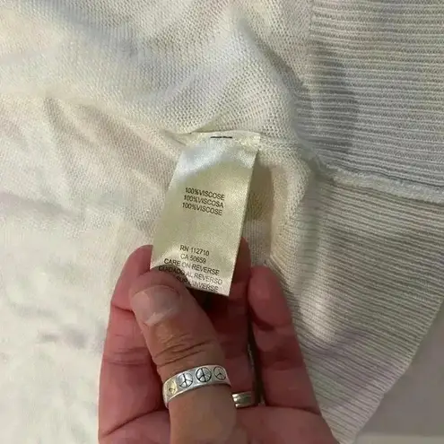 Simply Noelle NWT Colorblock Gray/White Open Front Cardigan Sweater Women’s S/M