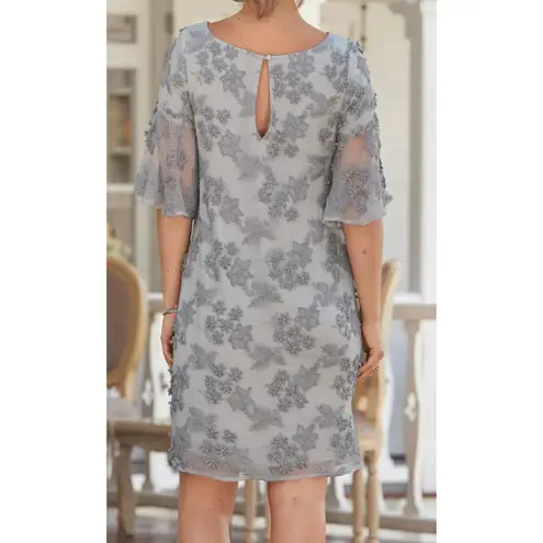 Sundance  Dress Color silver Sz Large cocktail elegant mother of bride short 
New