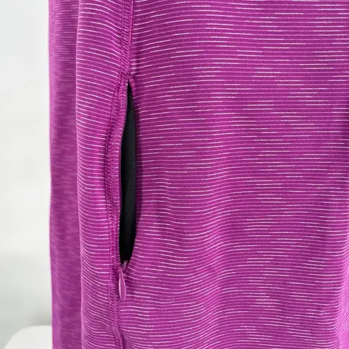Duluth Trading Co NoGA Purple Dress Space Dye Active Short Sleeve Pocket Size L Size L