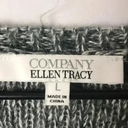 Ellen Tracy COMPANY WO SZ LG COZY SWEATER GRAY