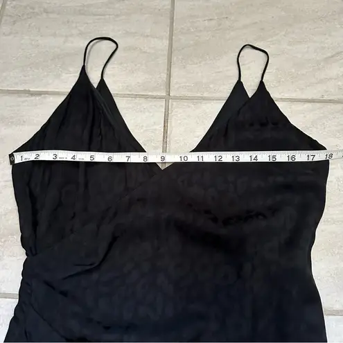 Cushnie x Target Black Leopard Cheetah Jacquard Asymmetrical Dress Size 6 Animal