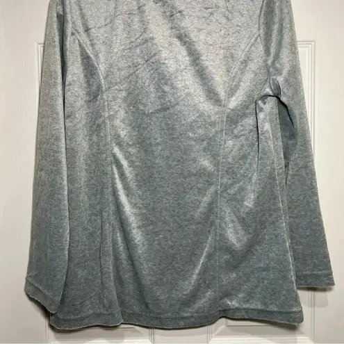 appleseed's Appleseed’s Size Medium Velour Sporty Silver Grey Cozy Soft Loungewear Set