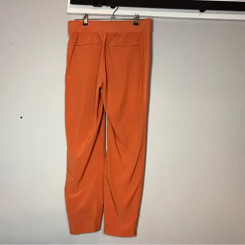 Athleta  Brooklyn Ankle Pants High Rise Size 6 Orange Pull On