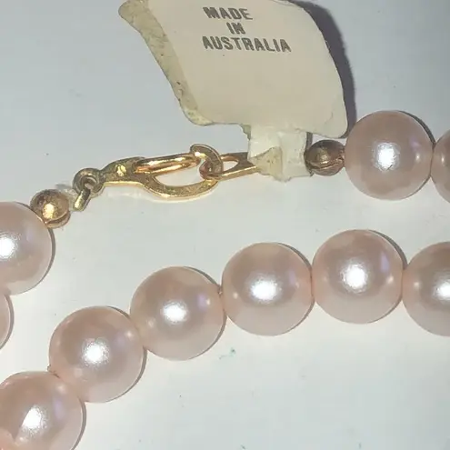 Vintage Elegant Pink Faux Pearl Classic Boho Necklace
