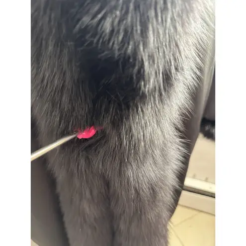 Marvin Richards Vtg Reversible Long Faux Fur Coat Sz 1X Black