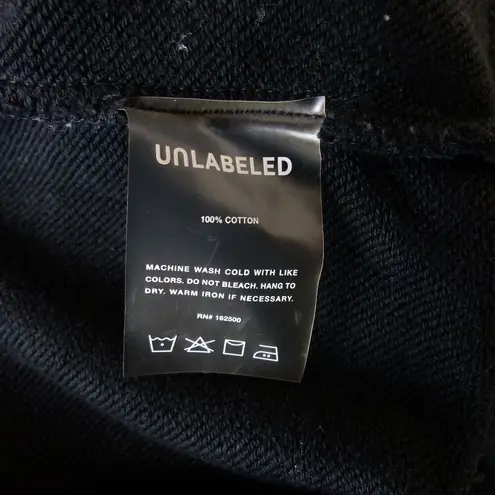 Unlabeled by Anna Petrosian Skull Drip Hoodie Womens S Black Relaxed Rock Punk