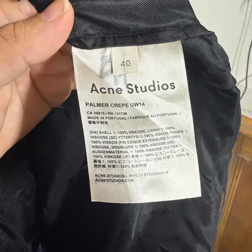 Acne Studios Palmer Crepe Viscose Dress Size US 4
