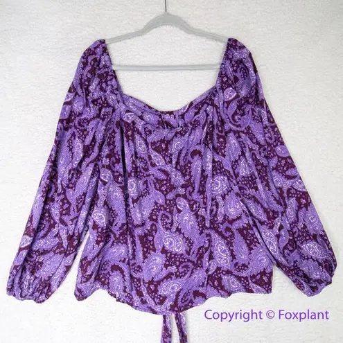 Eloquii New! Shoulder Placket Blouse in Be-rad Paisley, size 18