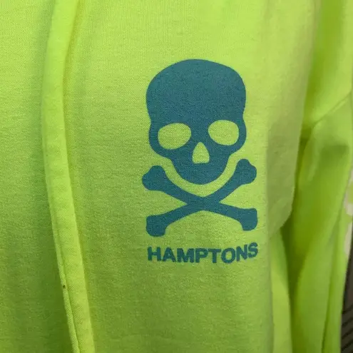 SoulCycle Neon Green Hamptons Skull Logo Hoodie