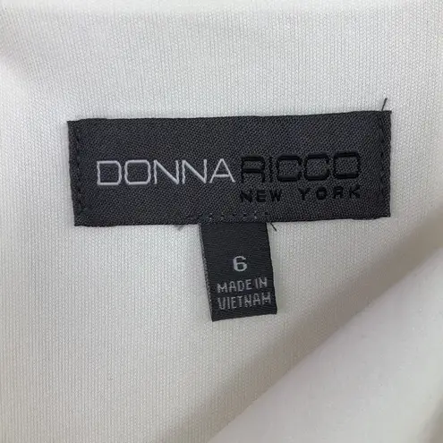 Donna Ricco - Ivory/Black Floral Dress - 6