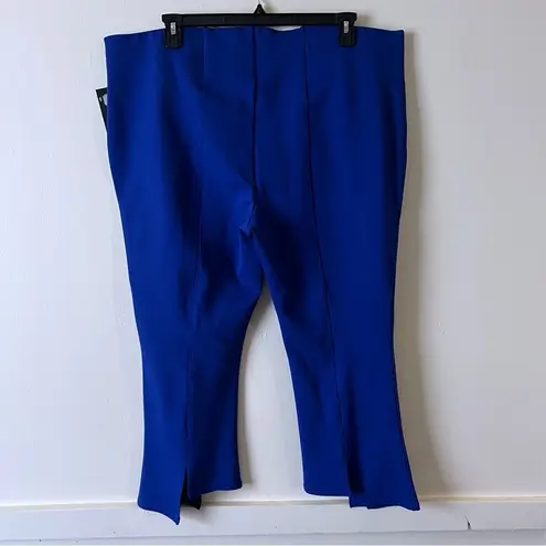 Investments Slim Factor Pants by  Womens Size 3X Blue Crop Flare New NWT
