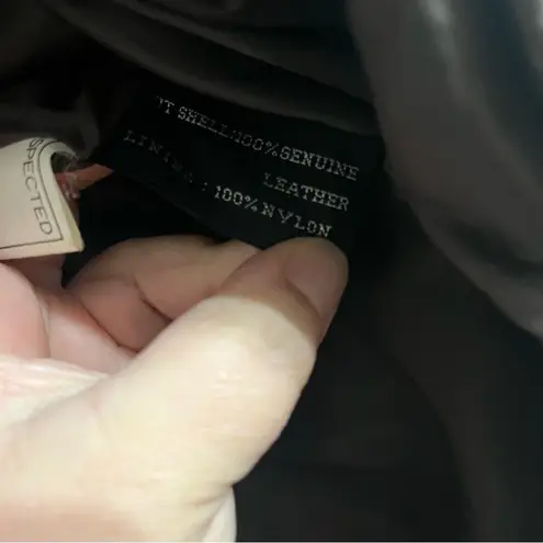 Women’s Vintage Pelle New York Milano Brown Leather Jacket Coat Size Large