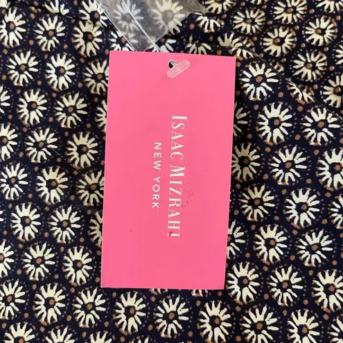 Isaac Mizrahi NWT! Women’s navy navy blue daisy print Istanbul pants, Size 4