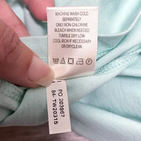 Tommy Bahama  Mermaid Pale Green Aloha Spirit V Neck Cotton T Shirt Large New