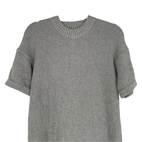 Elk Grey Marle Reis Sweater Tunic Length Knit size XS/S Cotton Wool Crew Neck Gray