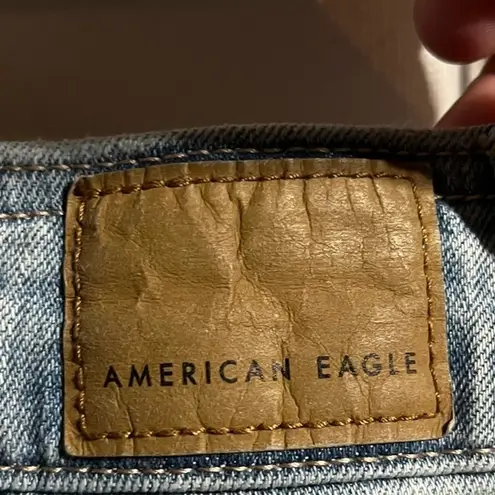 American Eagle  Super Stretch High Rise‎ Button Denim Skirt Size 6 Cotton 90’s