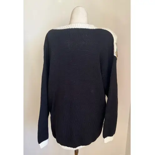 Vintage 80s ? Huntington Ridge Floral Sweater Cottagecore Retro Knit Size L