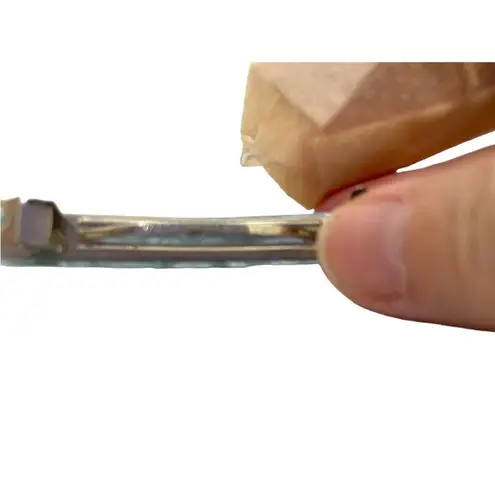 Vintage 1950s Lucite Plaid Hair Barrette Set Baby Blue