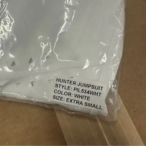 New Gigi C Hunter Jumpsuit Catsuit White XS