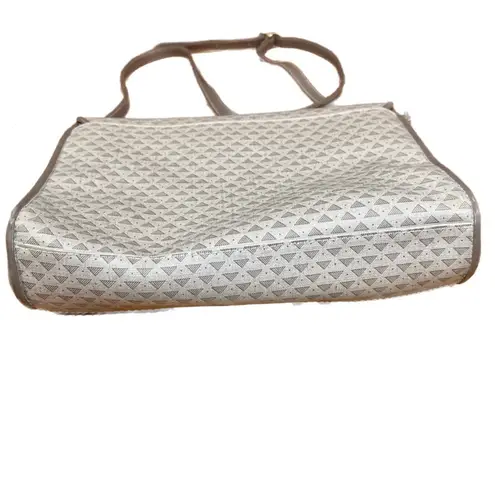 Liz Claiborne  | Vintage 80s Logo and Leather Trim Crossbody Purse