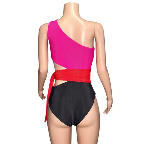 Beach Riot Carlie One Piece Swim, Glacier Color Block, Medium