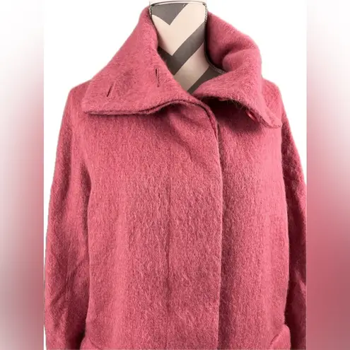 Talbots NWT -  Mauve Pink Wool Alpaca Mohair Blend Coat - Size S