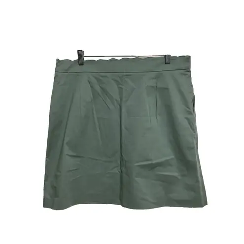 Brooks Brothers 364 Petites size 12 Green Seersucker Skirt pencil