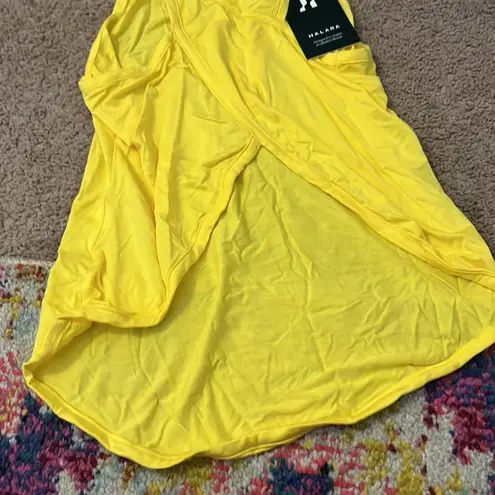 Halara NWT  yellow tank top small