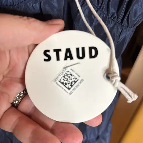 STAUD NWT Ripley Tiered Maxi Dress Navy Blue Size XS