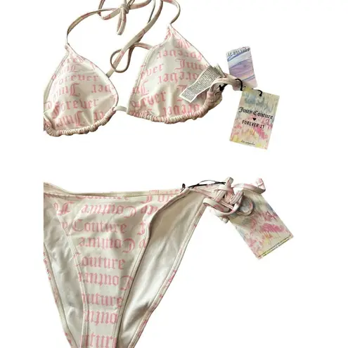 Juicy Couture  X Forever 21 Collab 2 Piece Bikini Set Size Large