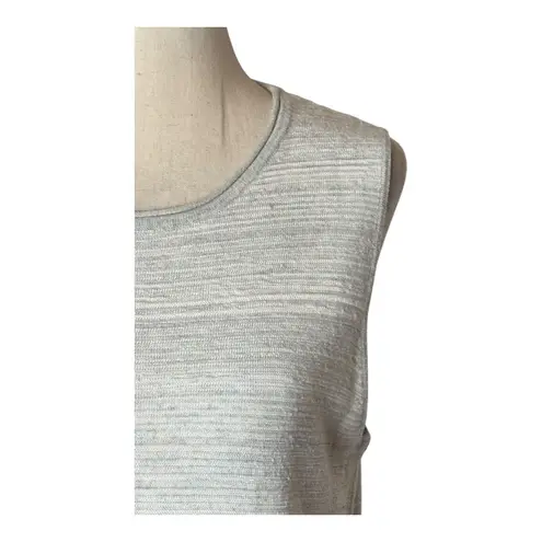 MM.LaFleur Shirt Women XL Gray Heathered Knit Sleeveless Tank Top Preppy Luxury
