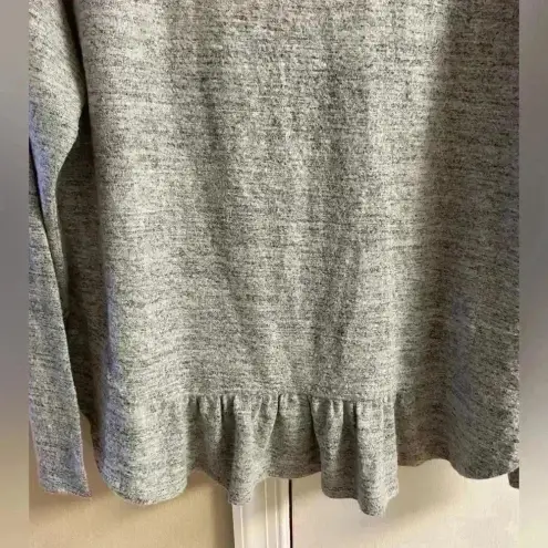 Banana Republic  crewneck pullover knit top‎ lightweight heather grey Medium NWOT