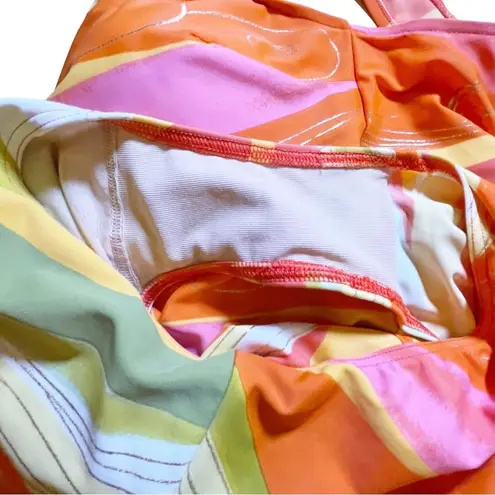 Gottex One Piece Swimsuit in Painted Desert Orange Pink Gold Women’s Size 22W