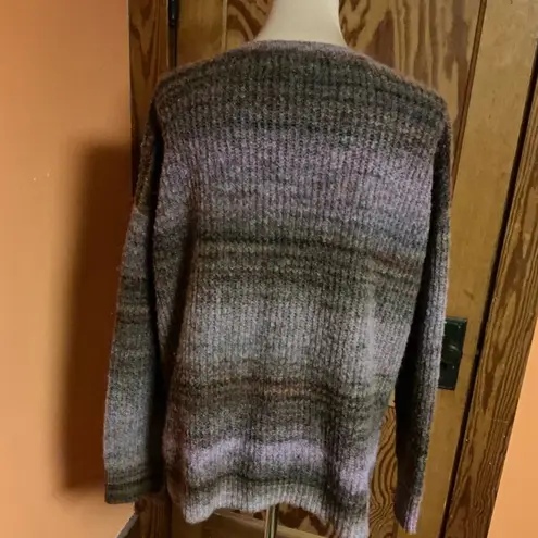 Christian Siriano Ombré Striped Oversized V