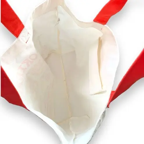 Whereto Okinawa Tote Bag Red Yellow Asian Japanese Dragon Temple Ramen Reusable Red