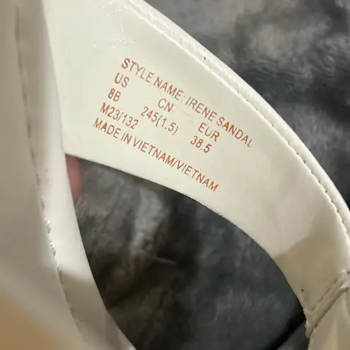 Kate Spade Irene Sandals White Tortoise Chain Thong Flip Flops Size 8B Women New