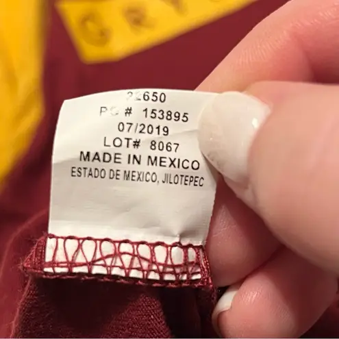 Harry Potter Hot Topic Gryffindor Womens Medium Raglan Shirt Courage Wizard NEW - Image 3