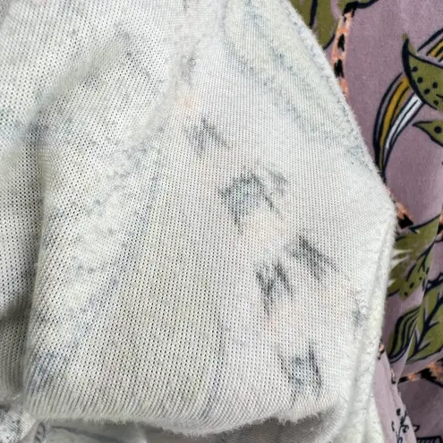 World Market Floral Kimono Robe Cozy Soft Lilac Purple One Size Green Size undefined