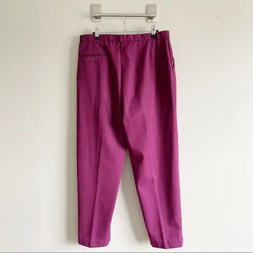 LORD ISAACS | Vintage Raspberry High Waisted Pleated Dress Pants Sz M Size M